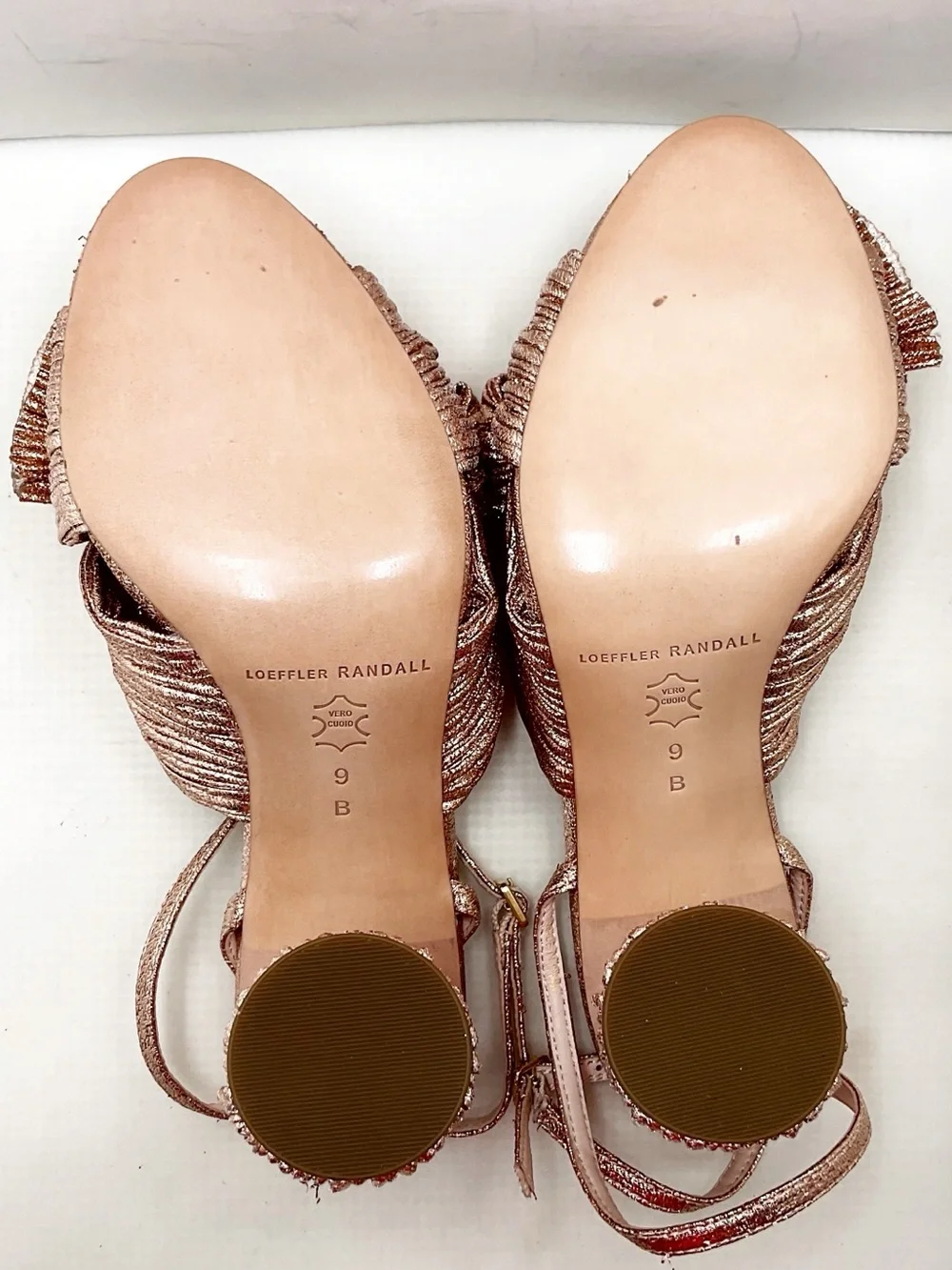 🆕{Loeffler Randall} Camellia Dune Metallic Copper Sandals